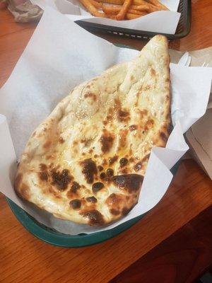 Naan with sesame seeds and butter...fresh and delish