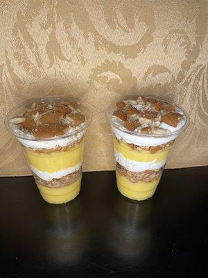 Banana pudding cups