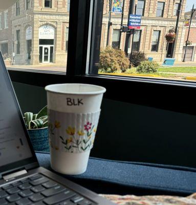 Black coffee in a comfy chair is just what a long conference needed.