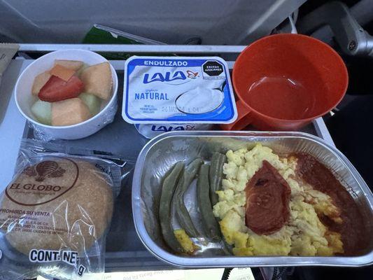 In flight breakfast