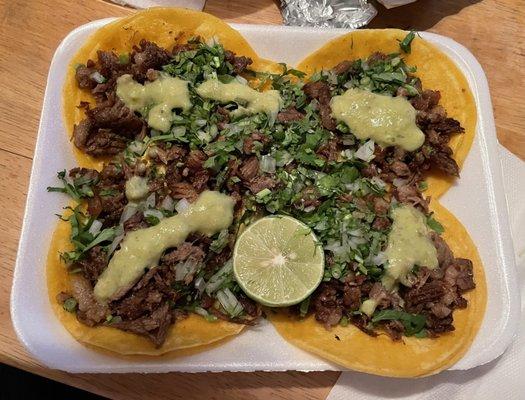 The tacos de suadero