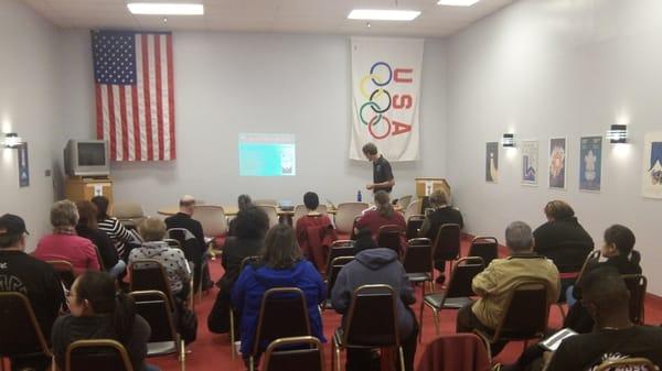 SPINw Director Brian Baxter presents a parent education workshop in Portland, OR