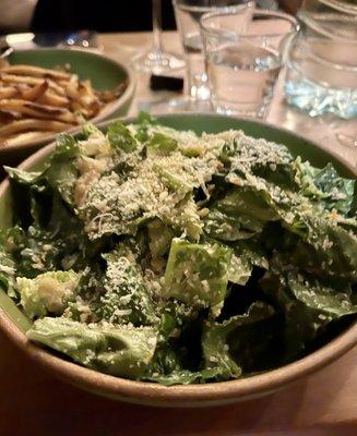 Caesar salad with anchovies