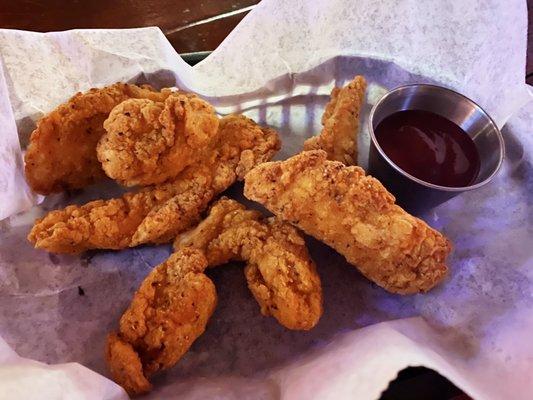 Chicken Tenders with Barbecue Sauce...