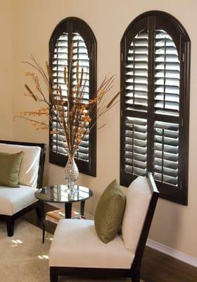 Custom Wood Shutters - Espresso