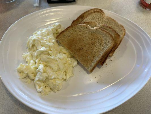 Egg whites and toast