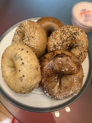 The everything bagel is a good one