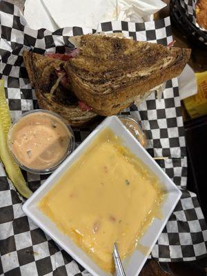 Rueben and Beer Cheese Soup