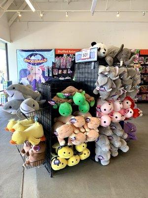 Animal plushes