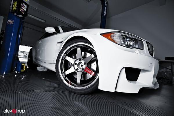 Volk TE37SL wheels on BMW 1M