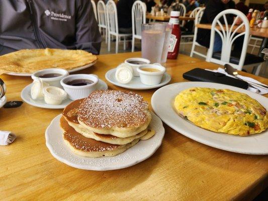 Pancake, omelet flapjacks