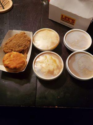 Country fried steak meal