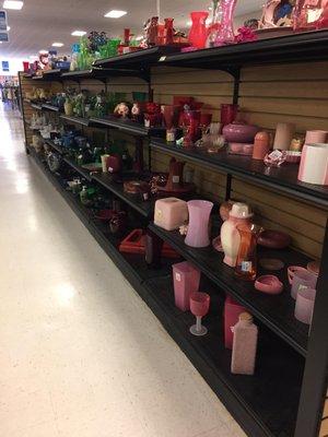 Vases organized by color!