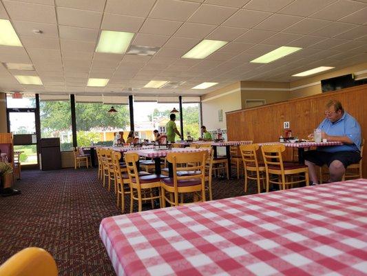 Everything's new and clean so far so good. Created upon entering the restaurant seated at a clean table.