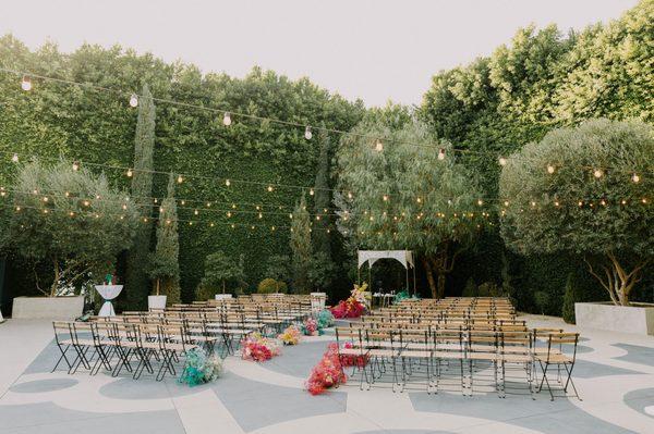 Outdoor ceremony space - also great for outdoor dining!