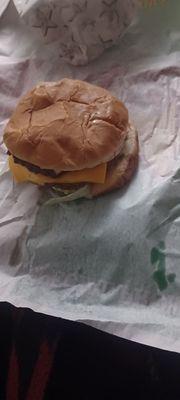 Cali burger, cheese no even melted because the burger is bold