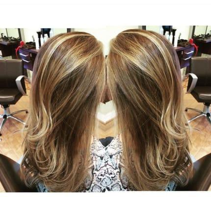 Hair painting Balayage.