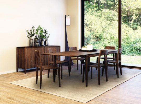 Copeland Lisse Dining Set. Made in Vermont.