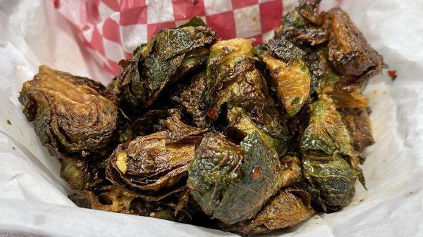 Fried brussel sprouts.