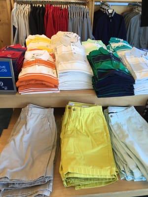 Very fun men's polos.