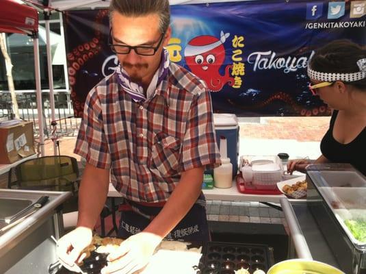 making takoyaki