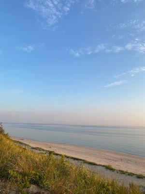 View of beach before going down