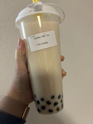 My milk tea is all milk. Disappointing! Had to toss it away after 1 sip.