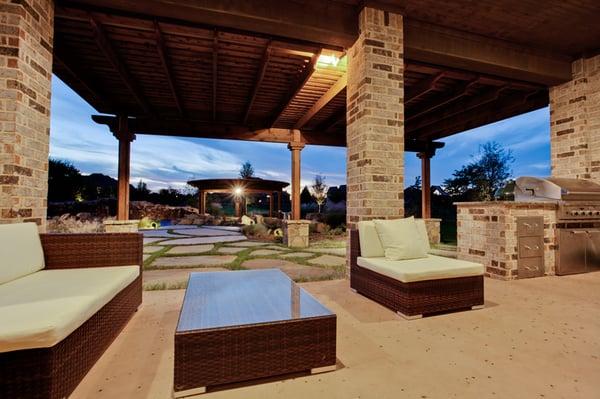 Outdoor Kitchen and Living Space