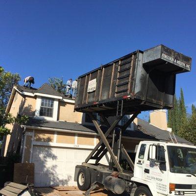 roof removal on residence in Sylmar