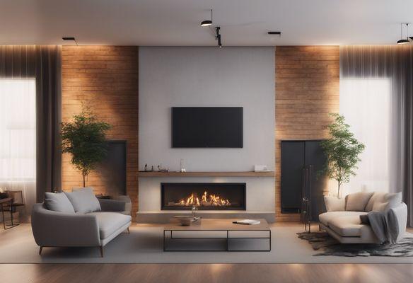 TV on fireplace install