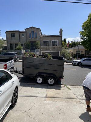 We do hauling from green waste cleanups to yard waste. Plus garage clean out.