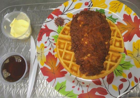 Chicken and waffles!