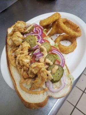 Shrimp PoBoy Sandwich