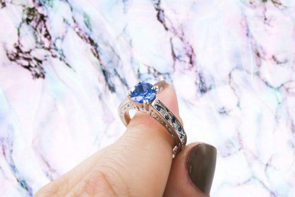 Colored Engagement Rings...Sapphires and Diamonds