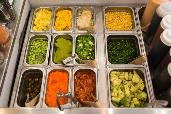 Wide variety of fresh toppings!