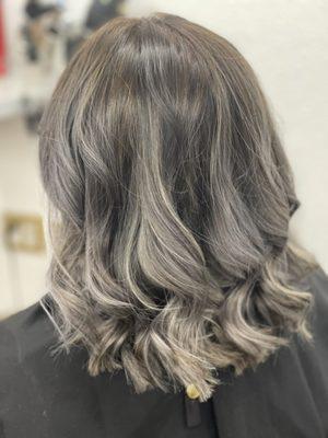 Ombré grey hair