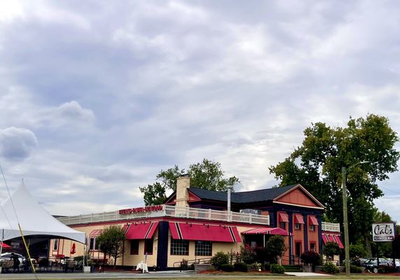 Frontage and patio