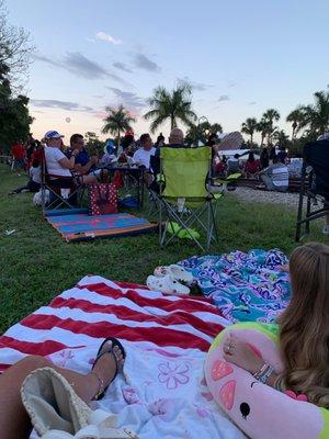 Fourth of July crowd.