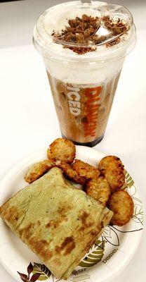 Green Goddess Wrap w/Hash Browns & S'mores Cold Brew [med] ~ 8.15.24