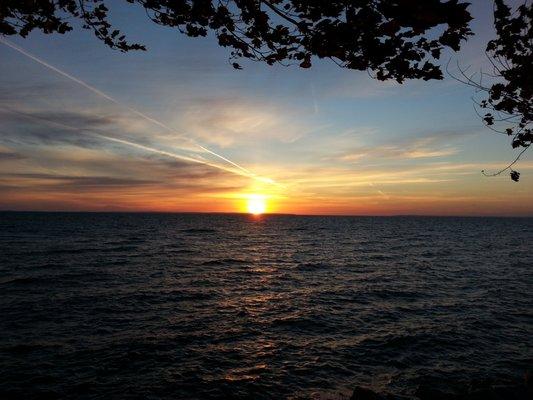 Sunrise at the cabins.