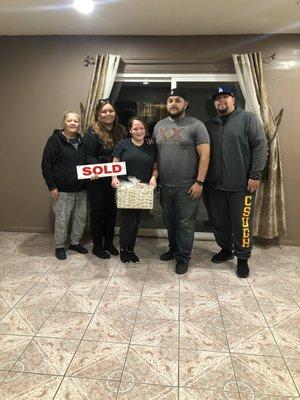 Congrats on the sale and purchase of their new home