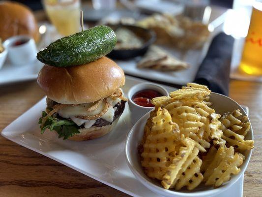 Texas heat burger