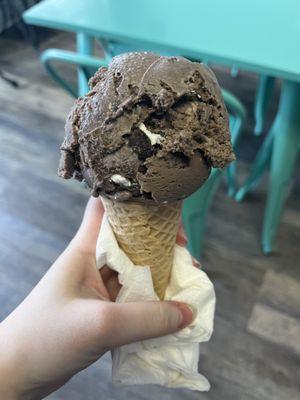 Oreo with a gluten free cone