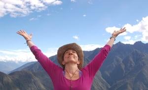 Standing on top of Machu Picchu Mountain, 2012