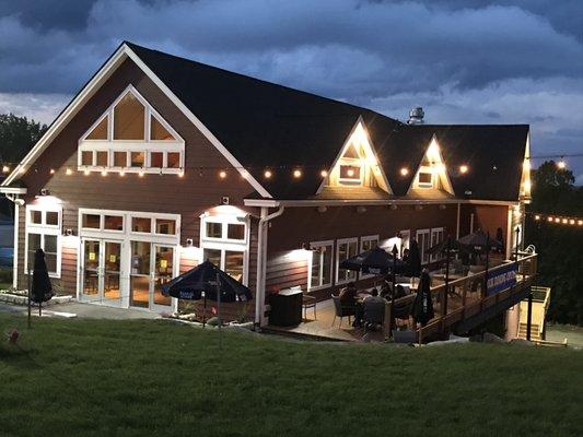 Deck House Tavern has indoor and summer outdoor seating with a view of the Go-Kart track.