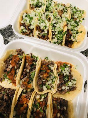 COVID-take-out tip: order tacos in multiples of 8, and ask for the box.  avoid the alum foil soggy tacos