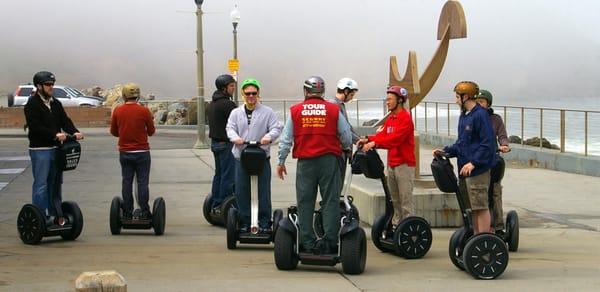 Rockaway Beach Plaza on Silicon Segway Tour.