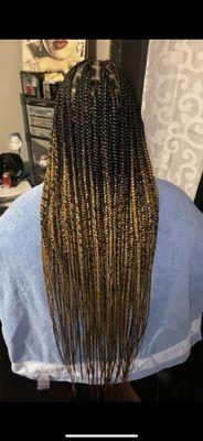 Knotless braids medium