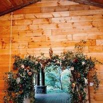 Looking out through front doors