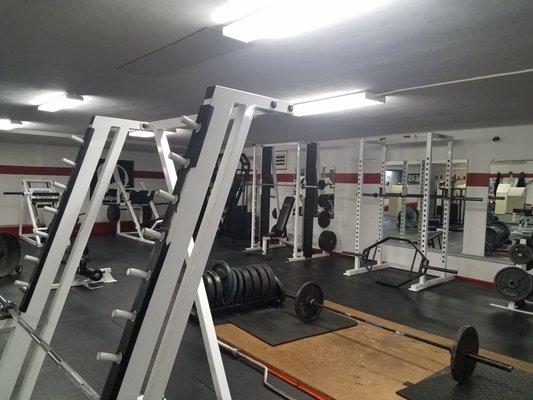 Basement Section of the Gym - The Iron Dudgeon